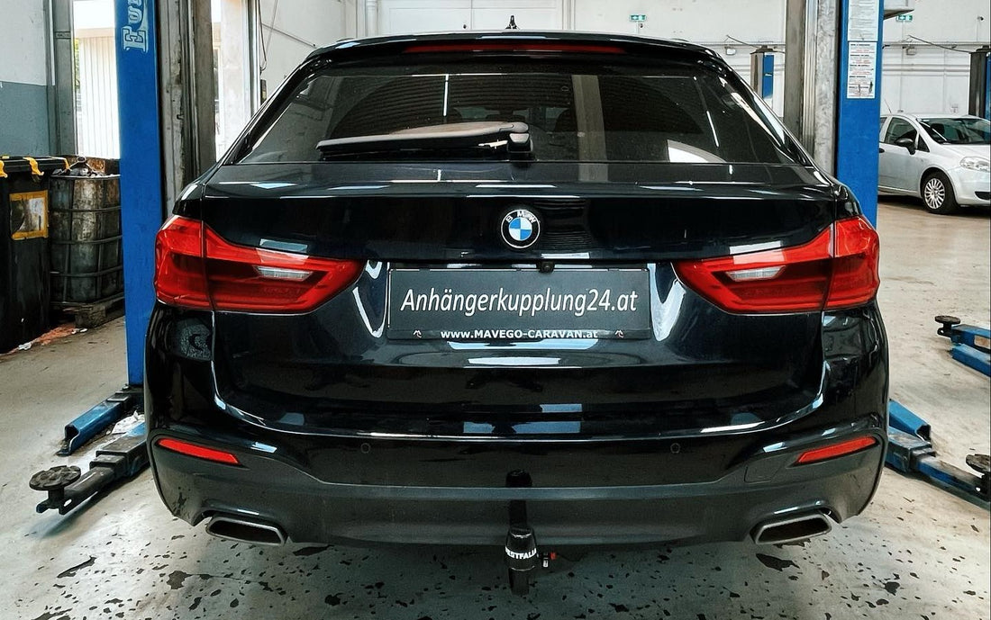 Nachrüstung einer abnehmbaren Westfalia Anhängerkupplung am BMW 5er Touring