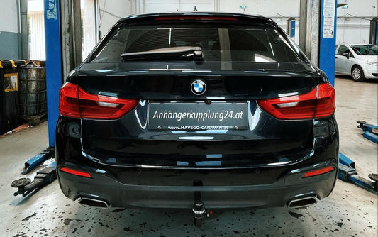 Nachrüstung einer abnehmbaren Westfalia Anhängerkupplung am BMW 5er Touring