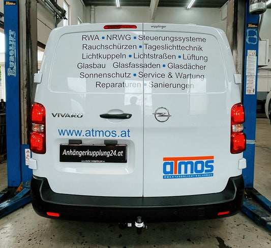 Nachrüstung einer starren GDW Anhängerkupplung am Opel Vivaro C Kastenwagen