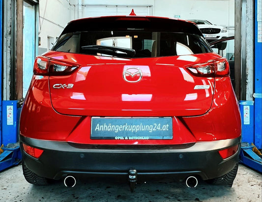 Nachrüstung einer abnehmbaren Oris Anhängerkupplung am Mazda CX-3