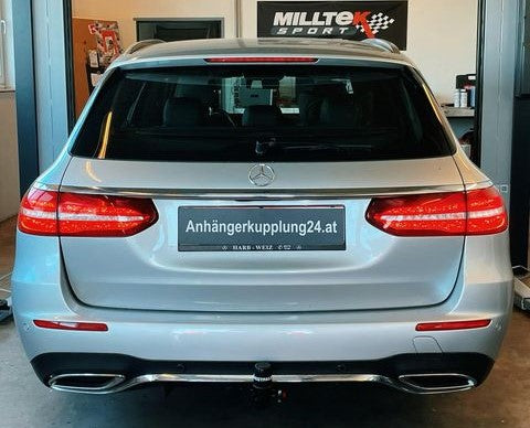 Nachrüstung einer abnehmbaren Westfalia Anhängerkupplung an der Mercedes Benz E-Klasse T-Modell W213
