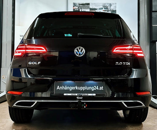 Nachrüstung einer abnehmbaren Westfalia Anhängerkupplung am VW Golf 7 Facelift Typ AU
