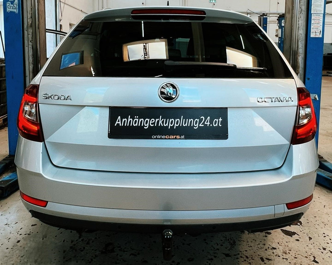 Nachrüstung einer abnehmbaren Oris Anhängerkupplung am Skoda Octavia Kombi 5E