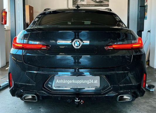 Nachrüstung einer abnehmbaren Westfalia Anhängerkupplung mit Thule Fahrradträger am BMW X4 G02