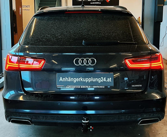 Nachrüstung einer abnehmbaren Westfalia Anhängerkupplung am Audi A6 Avant 4G