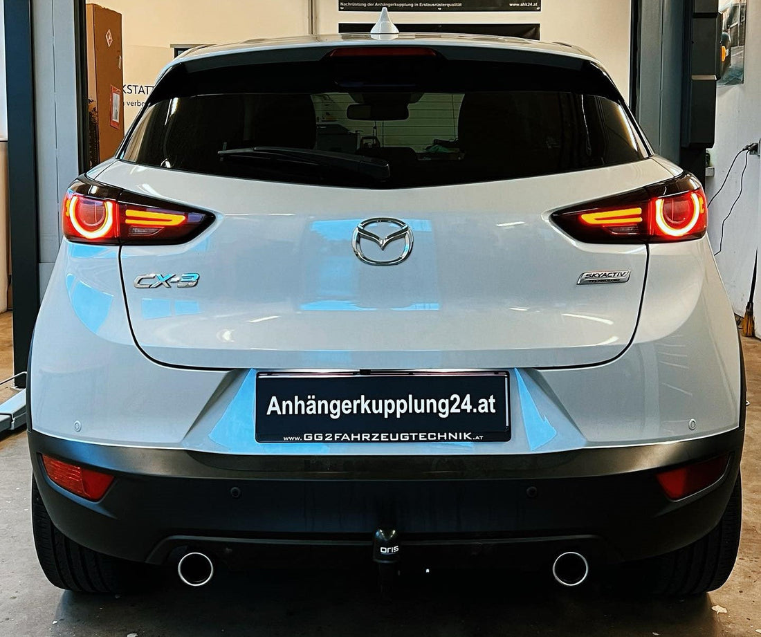 Nachrüstung einer abnehmbaren Oris Anhängerkupplung am Mazda CX-3