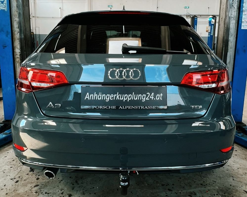 Nachrüstung einer abnehmbaren ORIS Anhängerkupplung am AUDI A3 Sportback