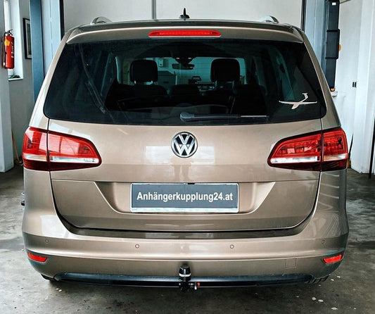 Nachrüstung einer abnehmbaren Anhängerkupplung am VW Sharan inkl Thule Fahrradträger