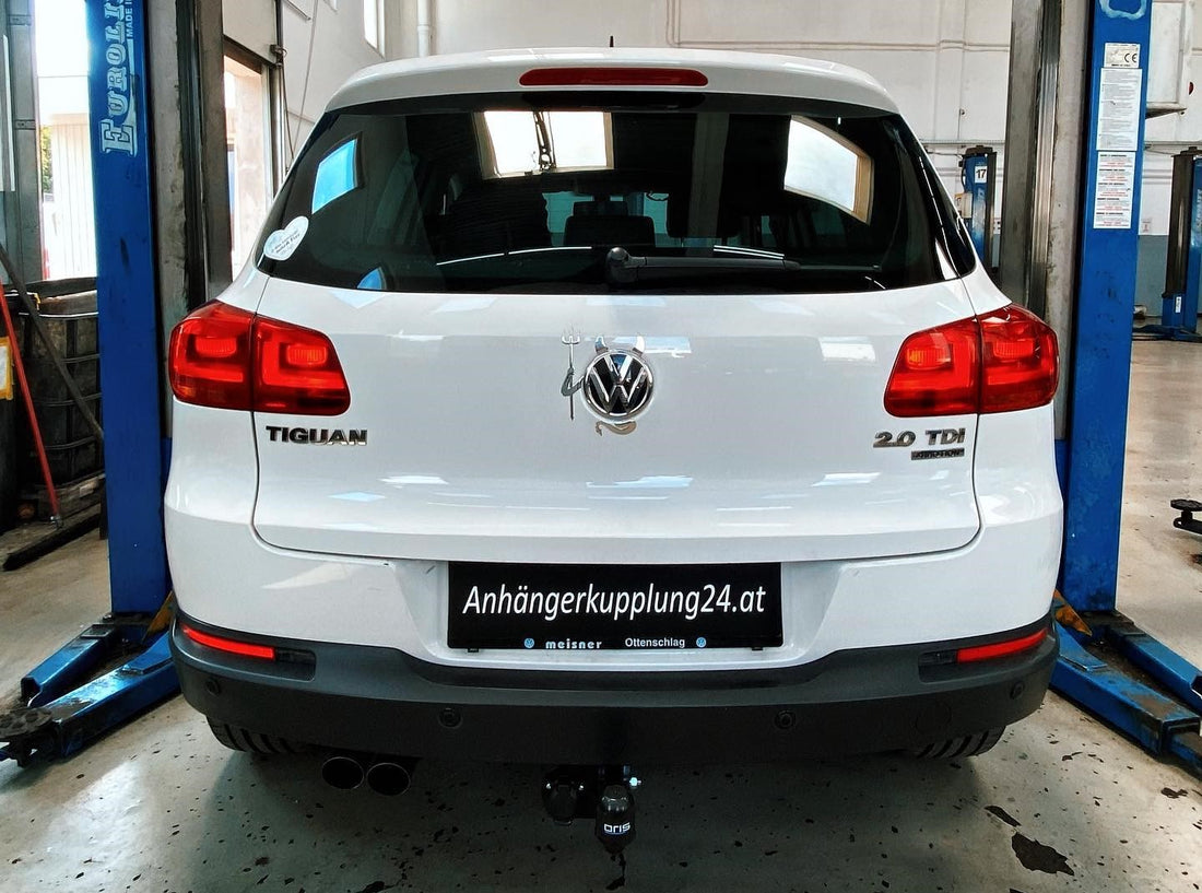 Nachrüstung einer starren Anhängerkupplung am VW Tiguan 5N