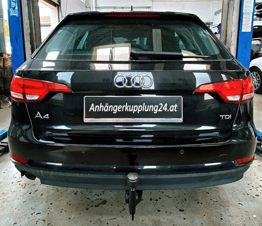 Nachrüstung einer original schwenkbaren Anhängerkupplung am Audi A4 b9