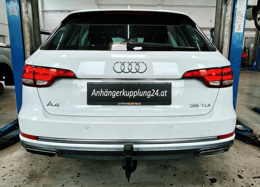 Nachrüstung einer original schwenkbaren Anhängerkupplung am Audi A4 Avant 8W