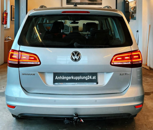 Nachrüstung einer abnehmbaren Anhängerkupplung am VW Sharan 7N