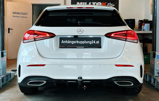 Nachrüstung einer abnehmbaren Anhängerkupplung an der Mercedes A-Klasse W177