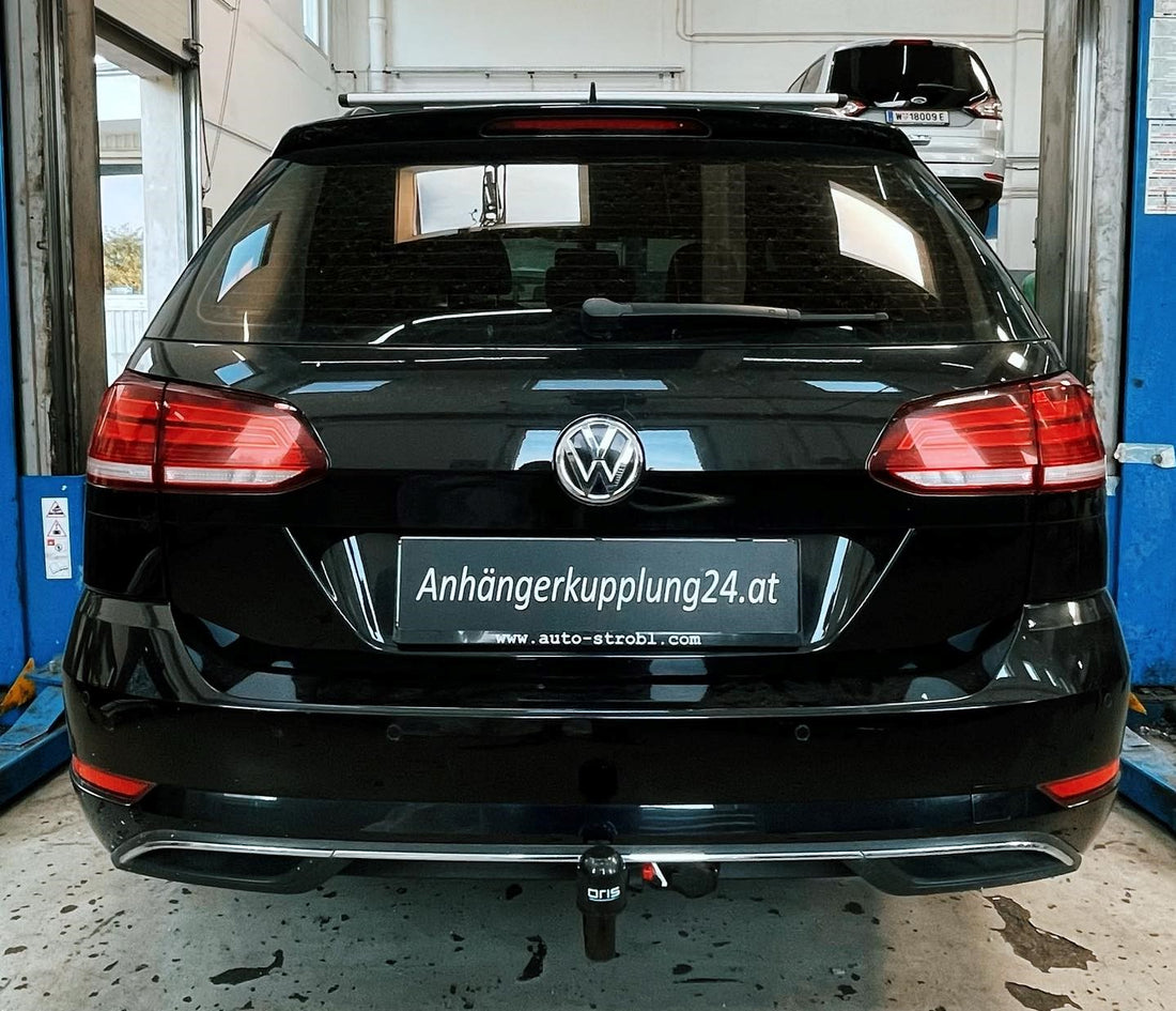Nachrüstung einer abnehmbaren Oris Anhängerkupplung am VW Golf 7 Variant Typ AU