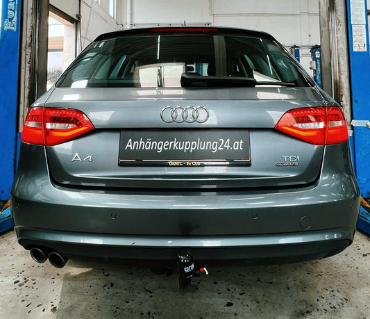 Nachrüstung einer abnehmbaren Oris Anhängerkupplung am Audi A4 Avant 8K S-line