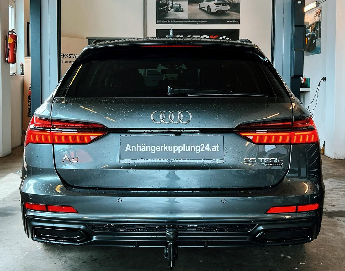 Nachrüstung einer original schwenkbaren Anhängerkupplung am Audi A6 Avant C8