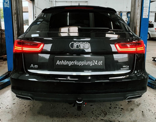 Nachrüstung einer abnehmbaren Westfalia Anhängerkupplung am Audi A6 Avant 4G