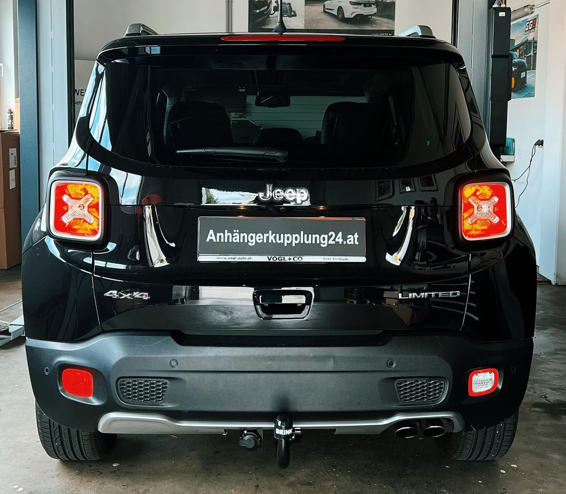 Nachrüstung einer abnehmbaren Brink Anhängerkupplung am Jeep Renegade SUV