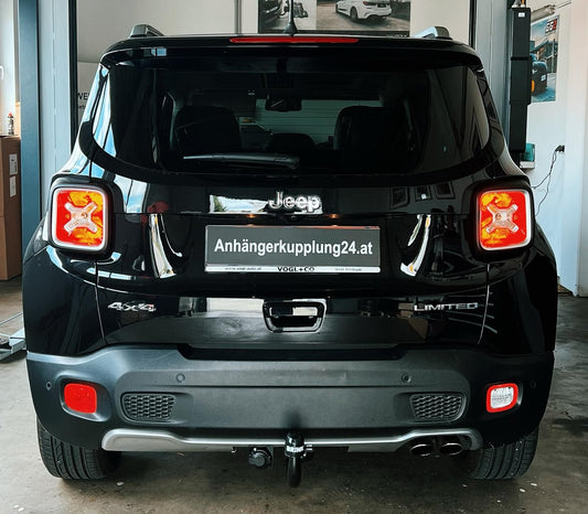 Nachrüstung einer abnehmbaren Brink Anhängerkupplung am Jeep Renegade SUV