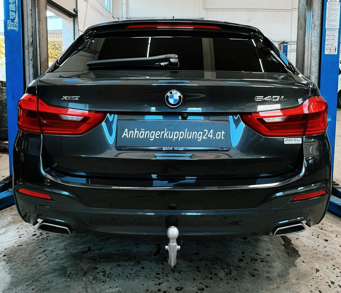 Nachrüstung einer elektrisch schwenkbaren Oris Anhängerkupplung am BMW 5 Touring G31