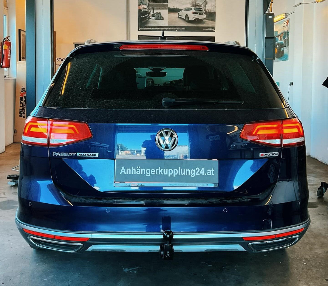 Nachrüstung einer original schwenkbaren Anhängerkupplung am VW Passat B8 Variant