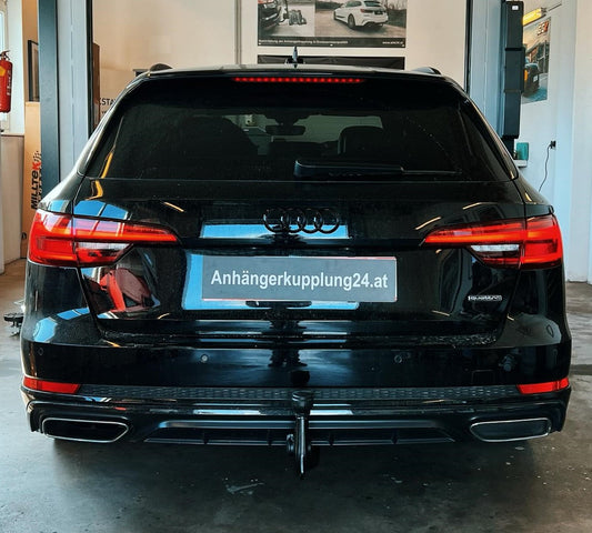 Nachrüstung einer original schwenkbaren Anhängerkupplung am Audi A4 Avant B9