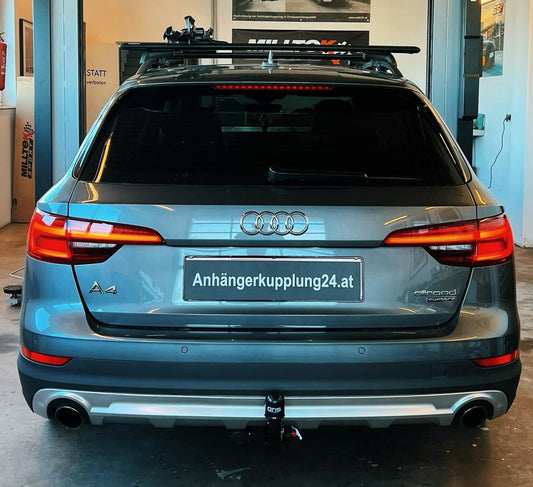 Nachrüstung einer abnehmbaren Oris Anhängerkupplung am Audi A4 Allroad B9