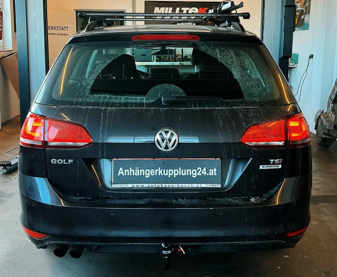 Nachrüstung einer abnehmbaren ORS Anhängerkupplung am VW Golf 7 Variant