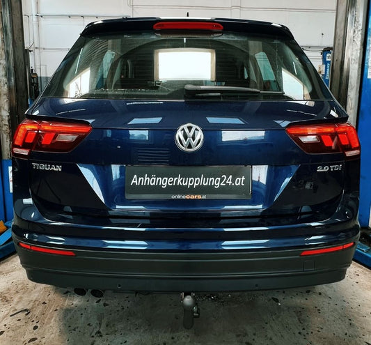 Nachrüstung einer schwenkbaren Brink Anhängerkupplung am VW Tiguan