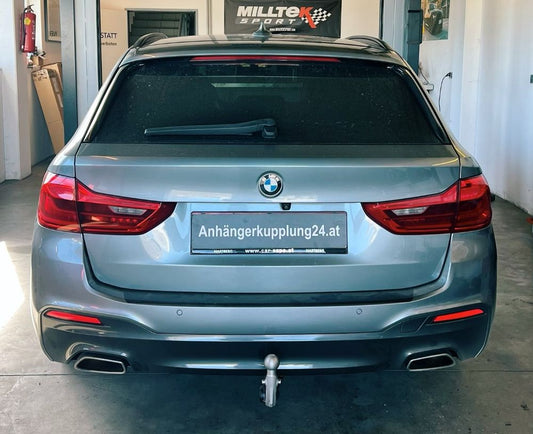 Nachrüstung einer elektrisch schwenkbaren ORIS Anhängerkupplung am BMW 5er Touring