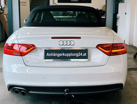 Nachrüstung einer abnehmbaren ORIS Anhängerkupplung am Audi A5 Cabriolet