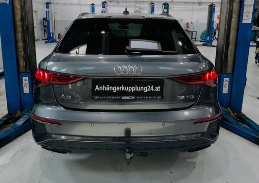 Nachrüstung einer abnehmbaren ORIS Anhängerkupplung am Audi A3 8Y Sportback