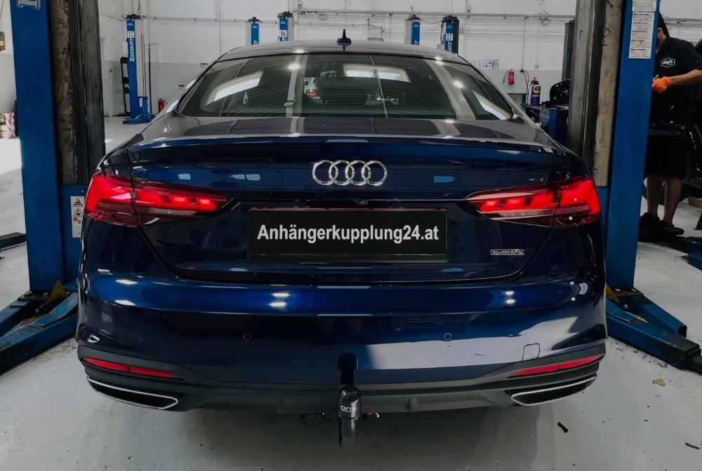 Nachrüstung einer abnehmbaren ORIS Anhängerkupplung am Audi A5 Sportback