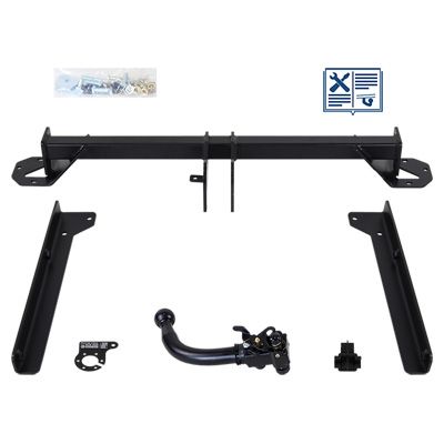 AUTO-HAK Anhängevorrichtung für BJ 2014 - 2016 abnehmbar, E-Satz TRAIL-TEC, Anhängerkupplung, Anhängerkupplung24