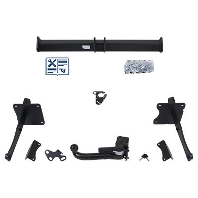 GDW Anhängevorrichtung für BJ 2011 - 2019 abnehmbar, E-Satz TRAIL-TEC, Anhängerkupplung, Anhängerkupplung24