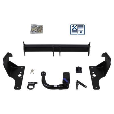 AUTO-HAK Anhängevorrichtung für BJ 2008 - 2018 abnehmbar, E-Satz TRAIL-TEC, Anhängerkupplung, Anhängerkupplung24