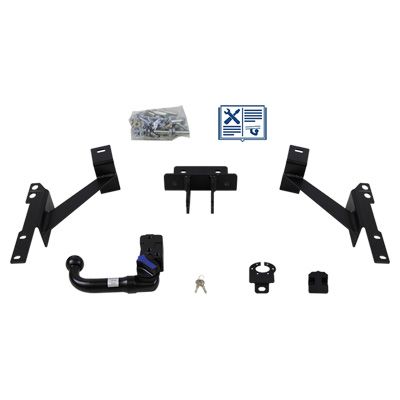 AUTO-HAK Anhängevorrichtung für BJ 2009 abnehmbar, E-Satz ERICH JAEGER, Anhängerkupplung, Anhängerkupplung24