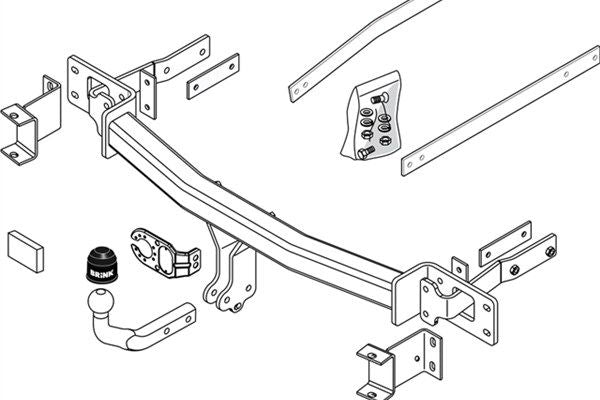 BRINK Anhängevorrichtung für BJ 2002 - 2008 starr