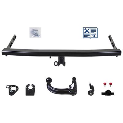 ORIS Anhängevorrichtung für BJ 1999 - 2008 abnehmbar, E-Satz TRAIL-TEC, Anhängerkupplung, Anhängerkupplung24