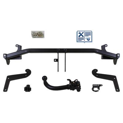 AUTO-HAK Anhängevorrichtung für BJ 2016 - 2020 abnehmbar, E-Satz TRAIL-TEC, Anhängerkupplung, Anhängerkupplung24