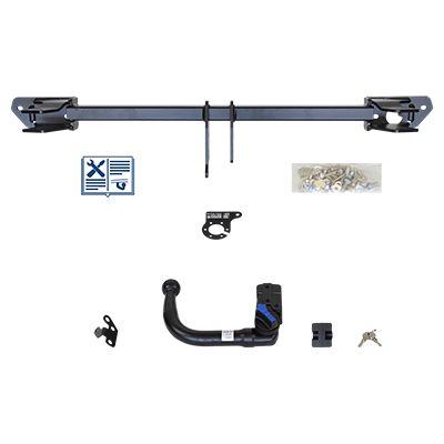 AUTO-HAK Anhängevorrichtung für BJ 2017 - 2023 abnehmbar, E-Satz TRAIL-TEC, Anhängerkupplung, Anhängerkupplung24