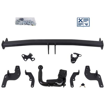 GDW Anhängevorrichtung für BJ 2017 abnehmbar, Anhängerkupplung, Anhängerkupplung24