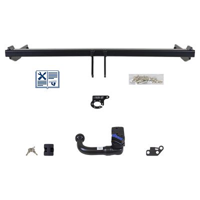 AUTO-HAK Anhängevorrichtung für BJ 2017 - 2021 abnehmbar, Anhängerkupplung, Anhängerkupplung24
