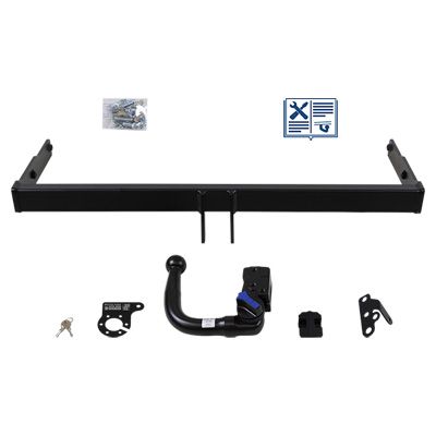 AUTO-HAK Anhängevorrichtung für BJ 2001 - 2009 abnehmbar, E-Satz TRAIL-TEC, Anhängerkupplung, Anhängerkupplung24