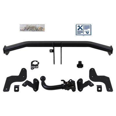 AUTO-HAK Anhängevorrichtung für BJ 2017 abnehmbar, E-Satz TRAIL-TEC, Anhängerkupplung, Anhängerkupplung24