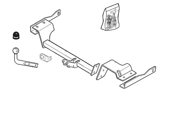 BRINK Anhängevorrichtung für BJ 1999 - 2005 starr