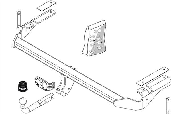 BRINK Anhängevorrichtung für BJ 2004 - 2008 starr