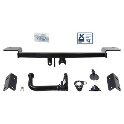 ORIS Anhängevorrichtung für BJ 2010 - 2015 abnehmbar, E-Satz TRAIL-TEC, Anhängerkupplung, Anhängerkupplung24