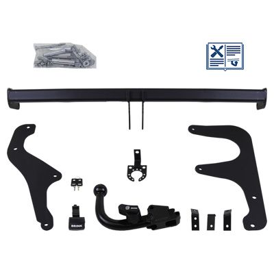BRINK Anhängevorrichtung für BJ 2012 abnehmbar, E-Satz TRAIL-TEC, Anhängerkupplung, Anhängerkupplung24