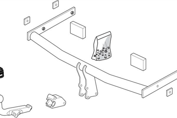 BRINK Anhängevorrichtung für BJ 2001 - 2009 abnehmbar